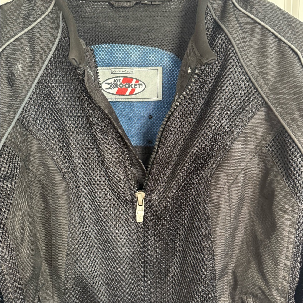 Joe Rocket Pheonix Mesh Motorcycle Armored Riding Jacket Black Small - Picture 2 of 15